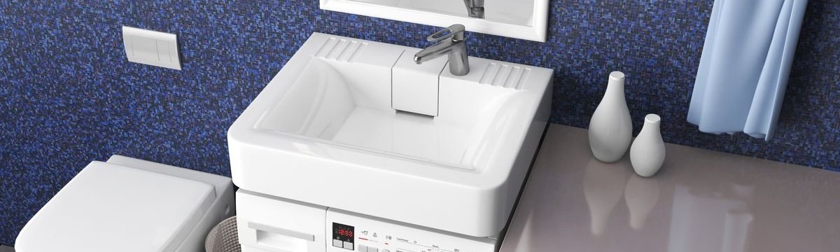 Установка раковины над стиральной машиной (рисунок)